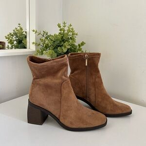 Brown Suede Ankle Boots size 7 new